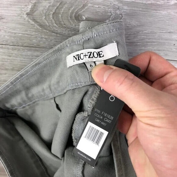 NIC+ZOE Women's Colored Step Denim Pant in Grey Size 6 - Picture 6 of 7